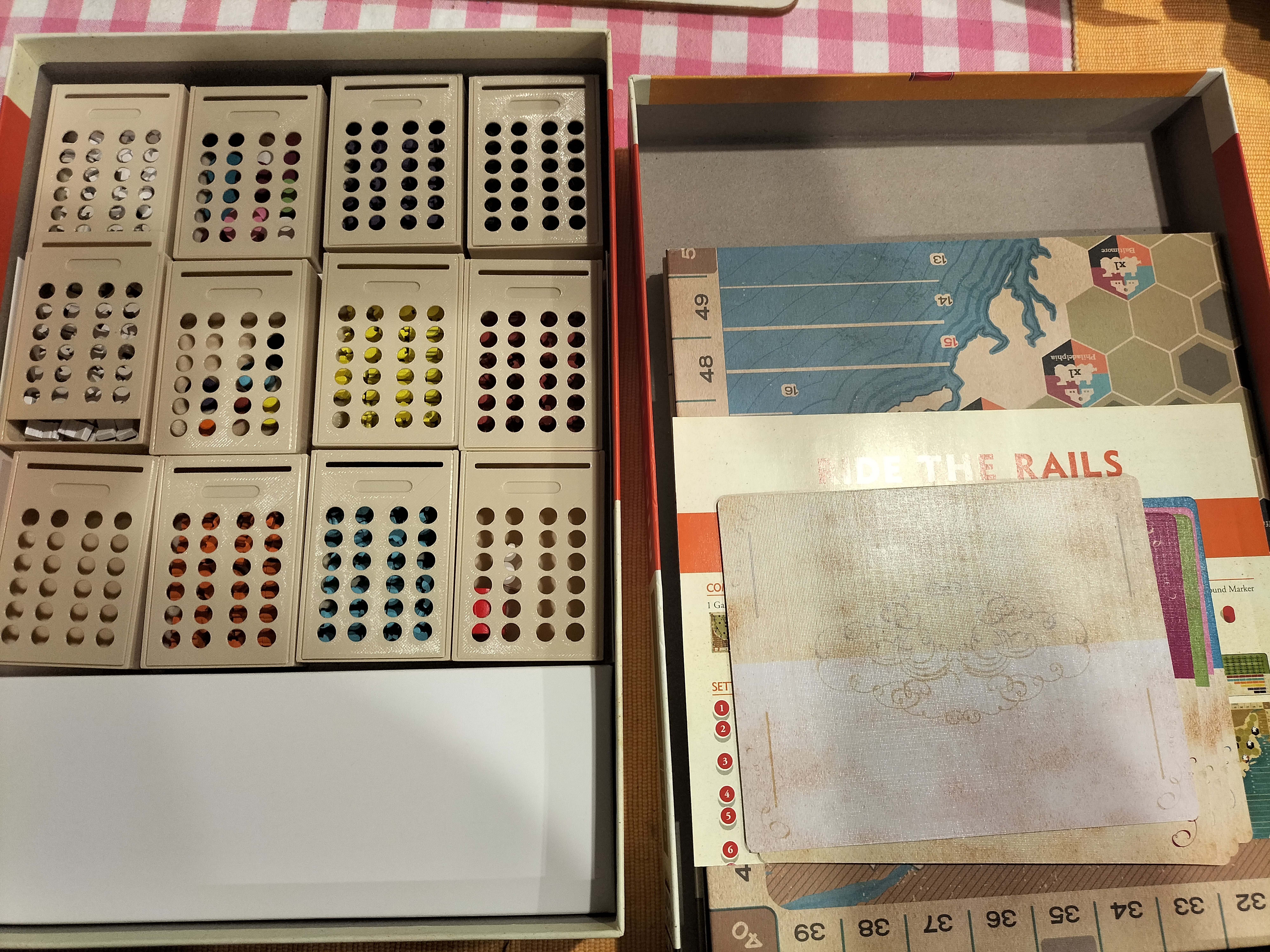 Ride The Rails Board Game Organiser