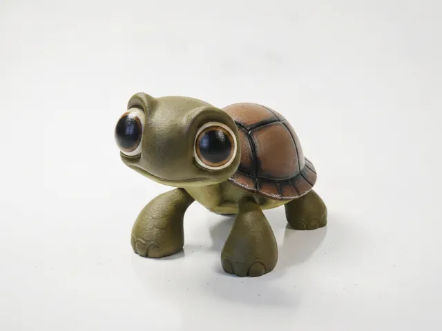 Tortoise Figurine Animal Sculpture 3D Printable