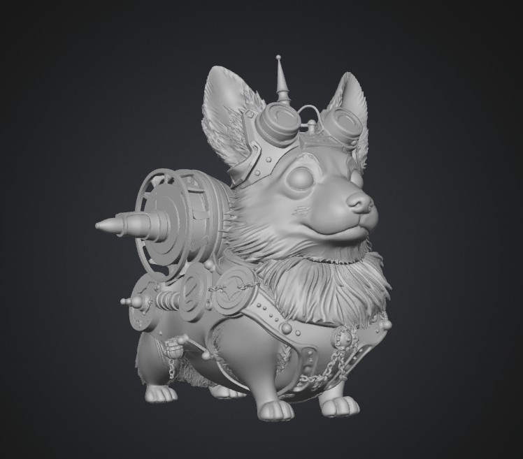 Steampunk Corgi