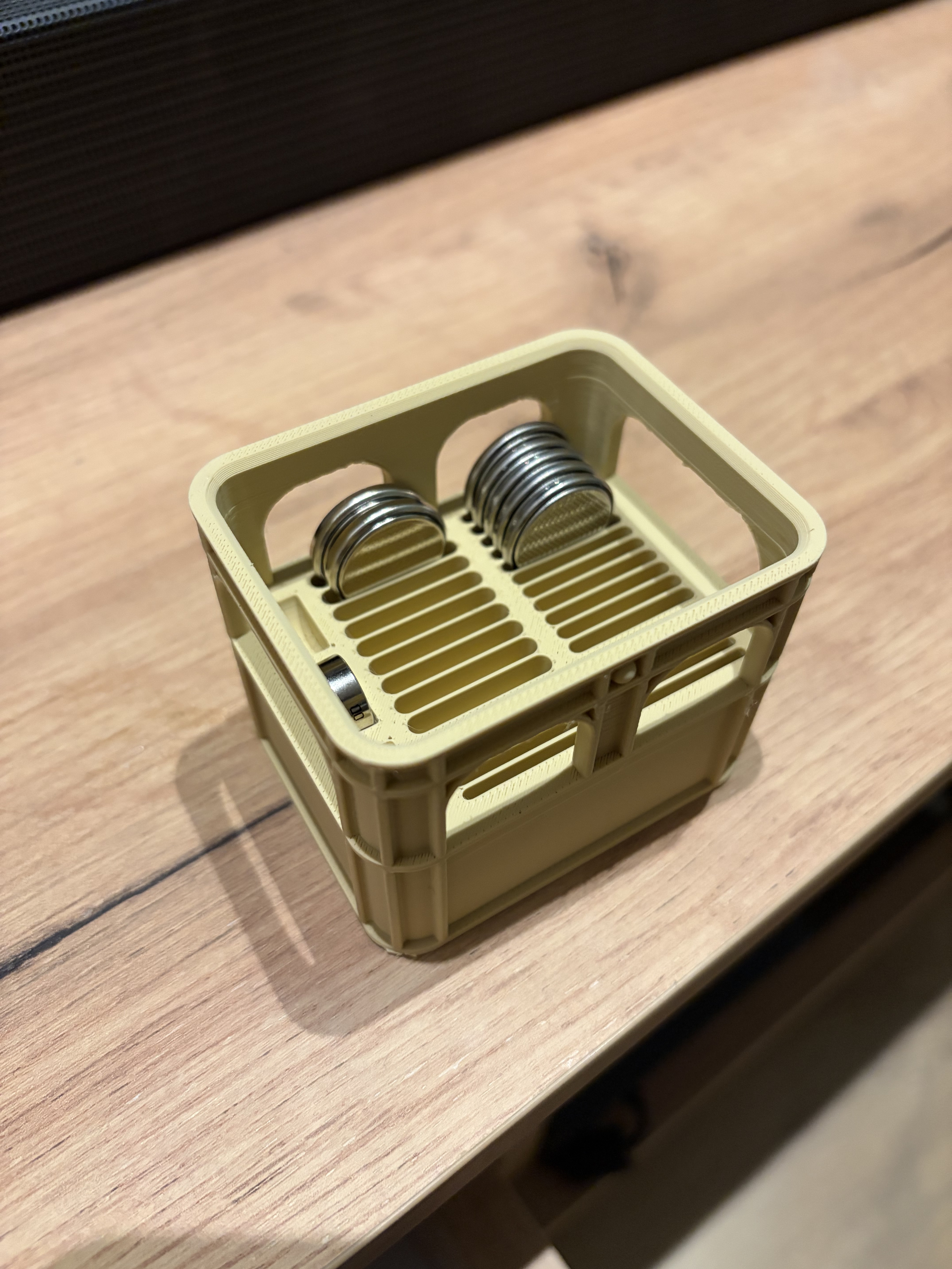 Beer crate for pill batteries