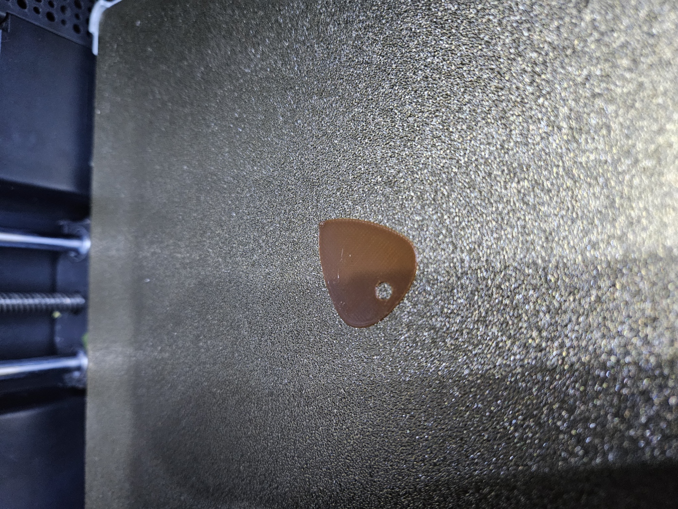 .071 thick guitar pick with keyring hole