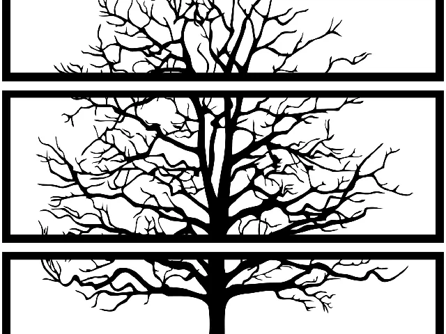 Tree 3 Panels big wall art homedecor