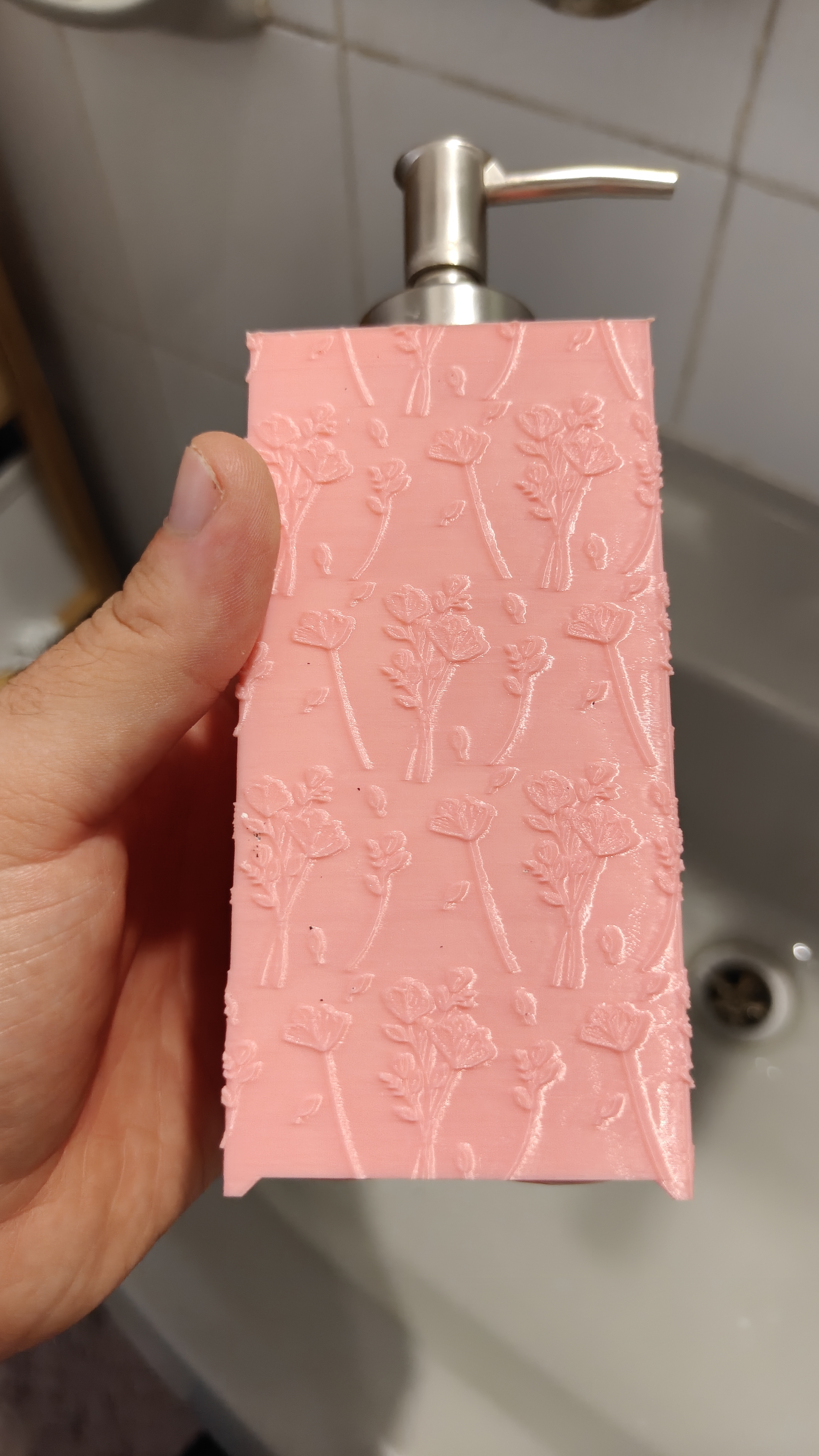IKEA Dragan soap duspenser with flowers