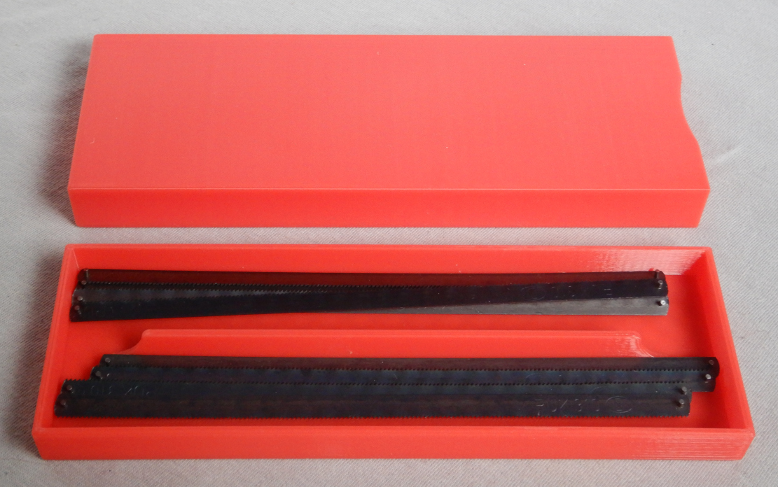 Handsäge Sägeblatt Schubladenbox; hacksaw bucksaw blade drawerbox