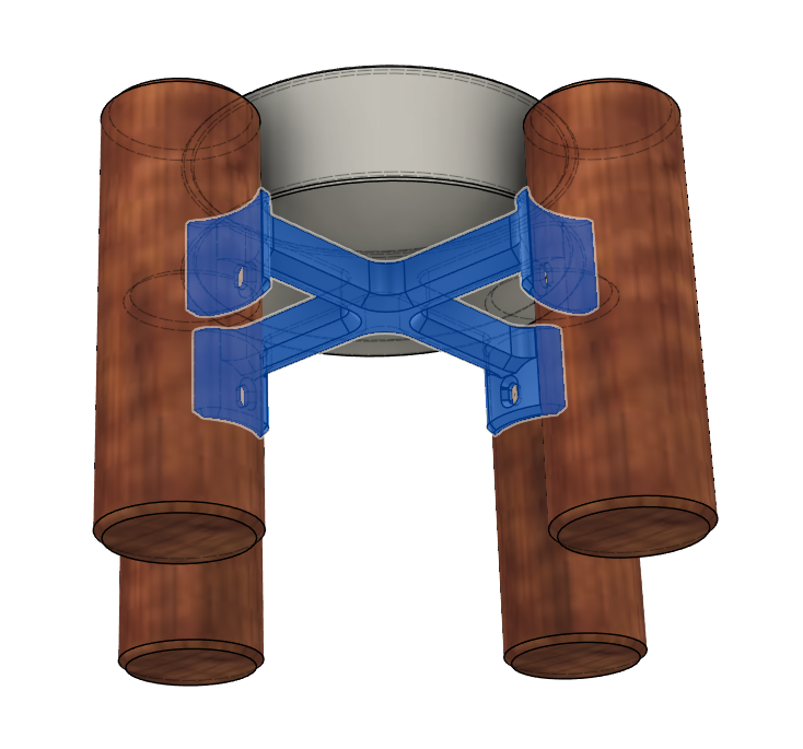 Podstavec pod misku pro psa (Dog bowl pedestal) STEP, Fusion360 — thumbnail 2