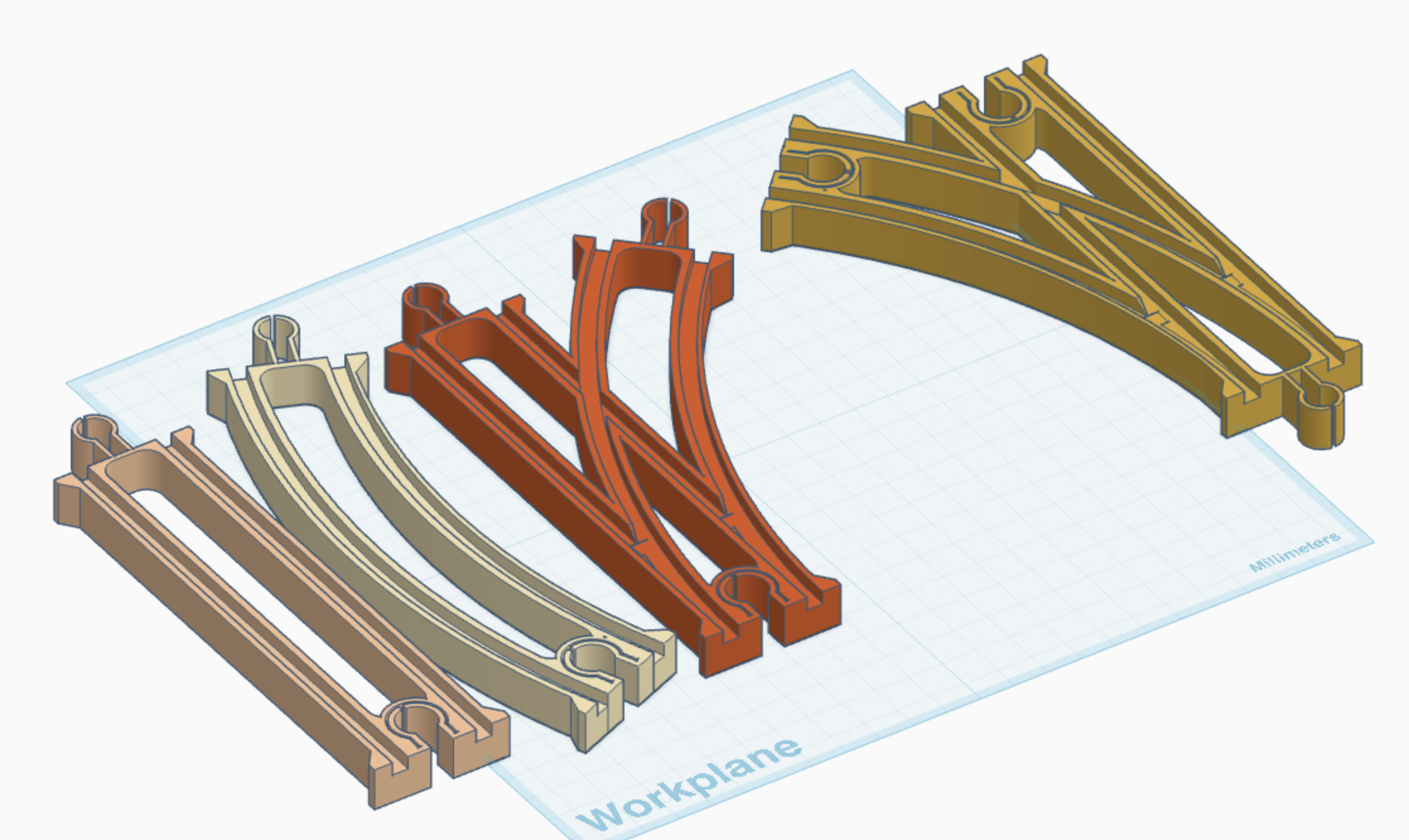 [WIP] Wooden Railway Skeleton Tracks