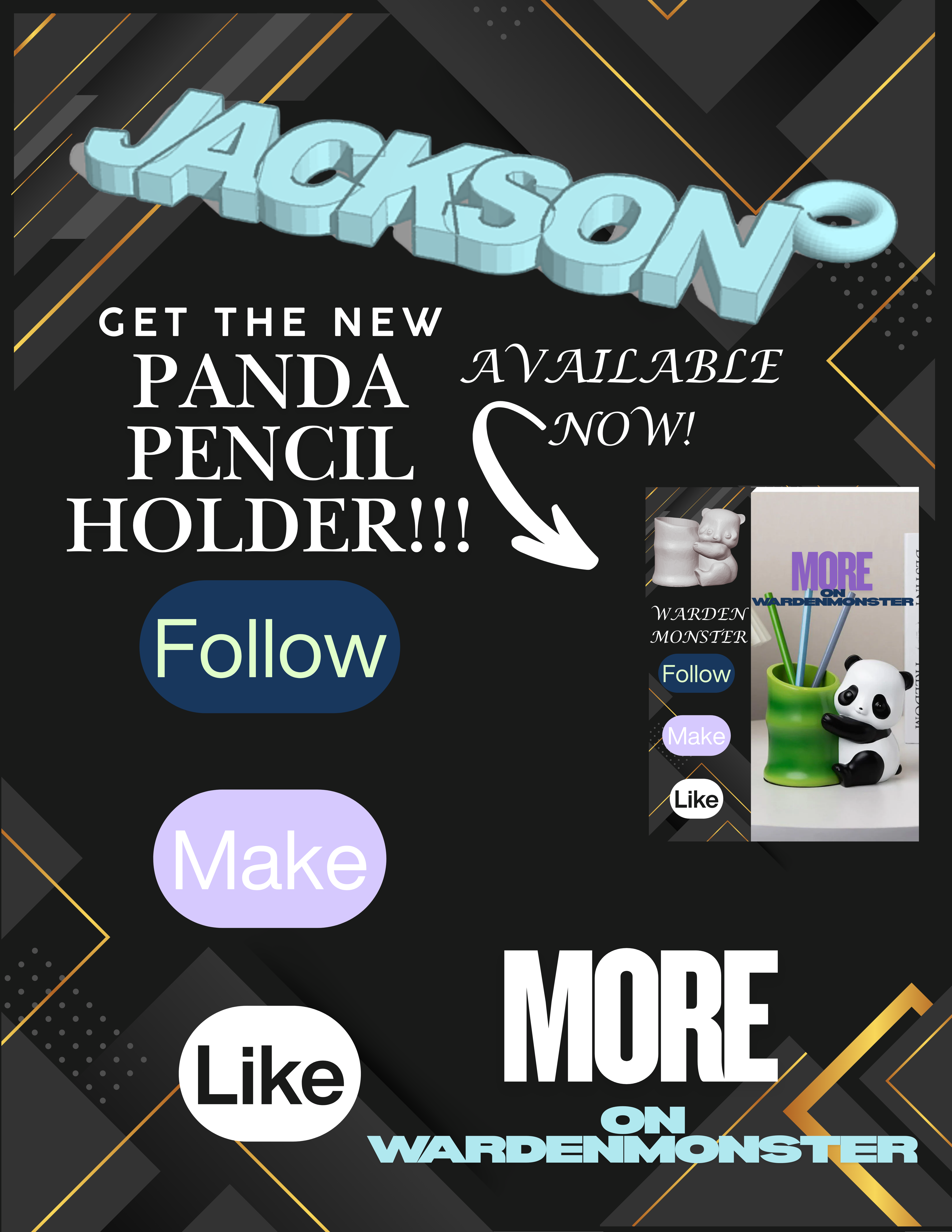 JACKSON Name Keychain
