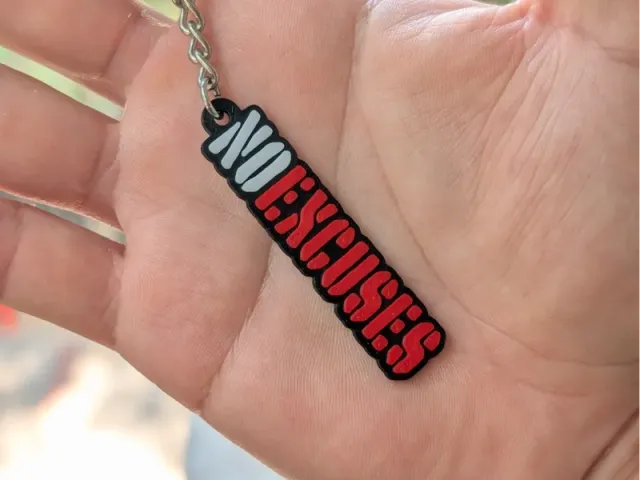 NO EXCUSES - Keychain
