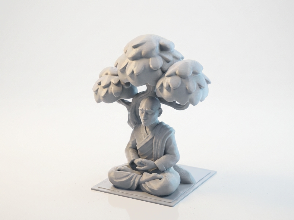 Meditating Tree Monk Figurine Fantasy 3D Printable