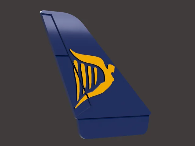 Ryanair - Airplane Tail coaster, keychain