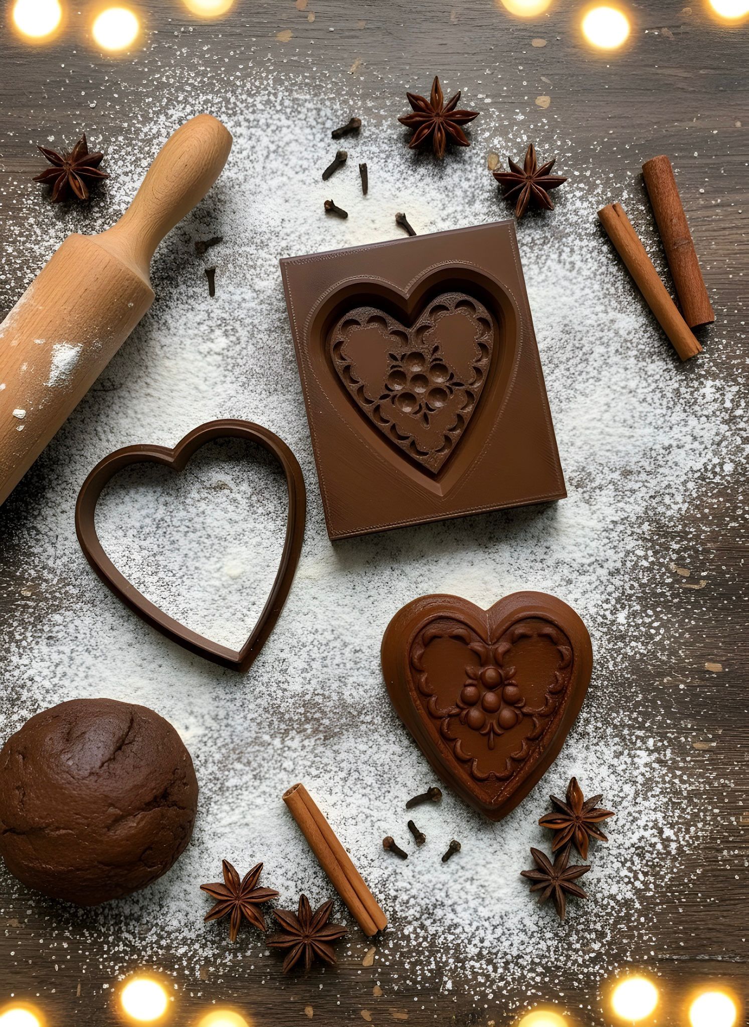 Gingerbread Mold - Cookie Cutter Heart