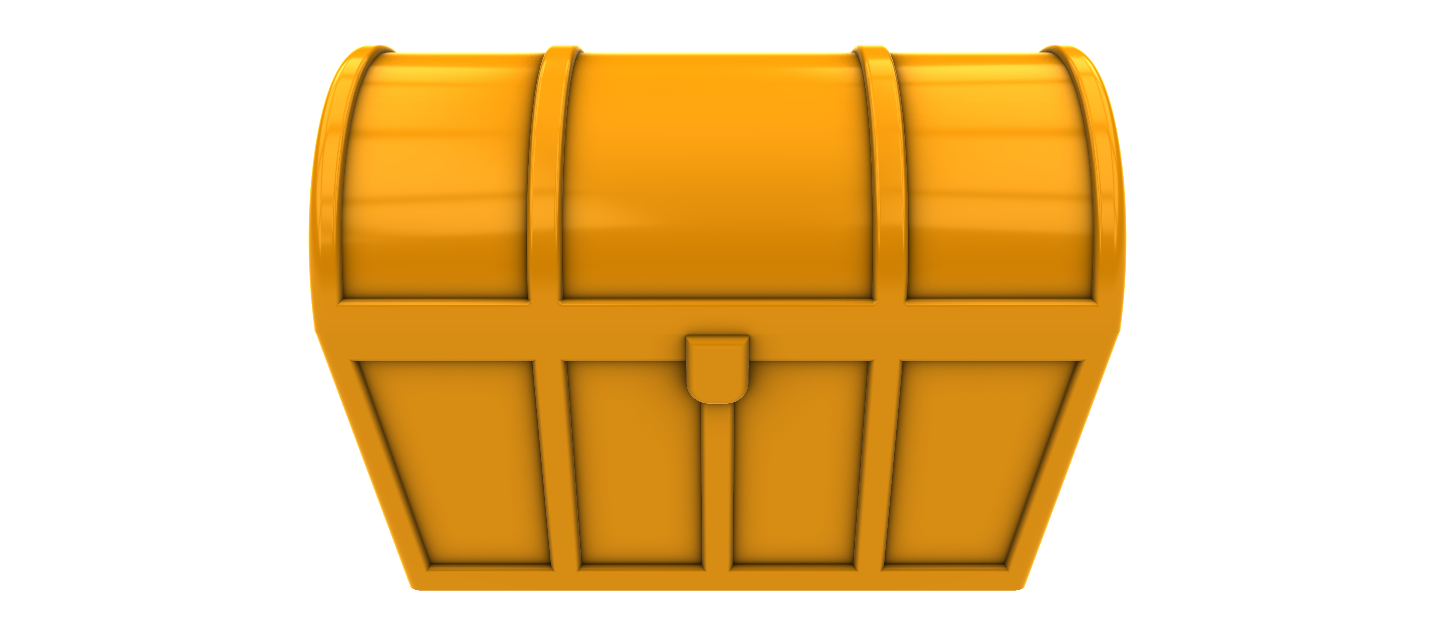 Miniatura 6 do modelo 3D Treasure Chest Container Simple