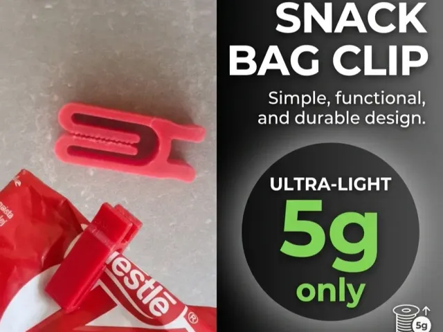 Minimalist High-Strength Snack Bag Clip (Only 5g)