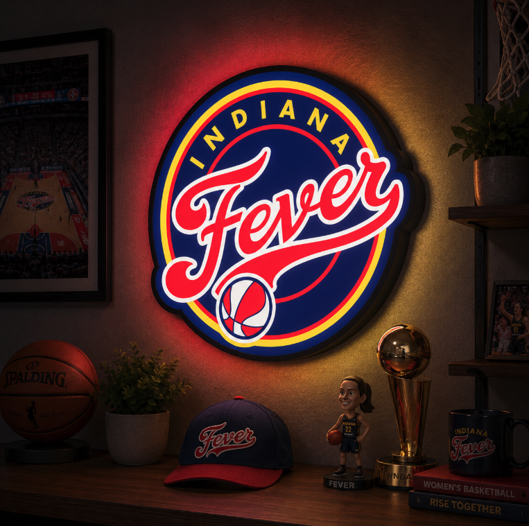 Indiana Fever WNBA LED Lightbox | Multicolor 3D Printable 3MF