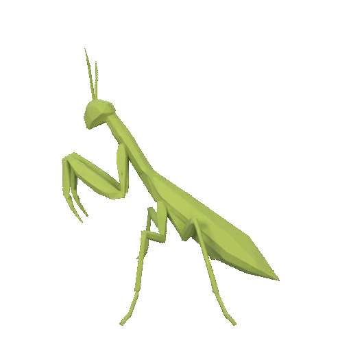 Low poly praying mantis — miniatura 2