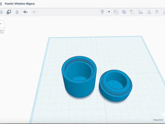 Threaded container