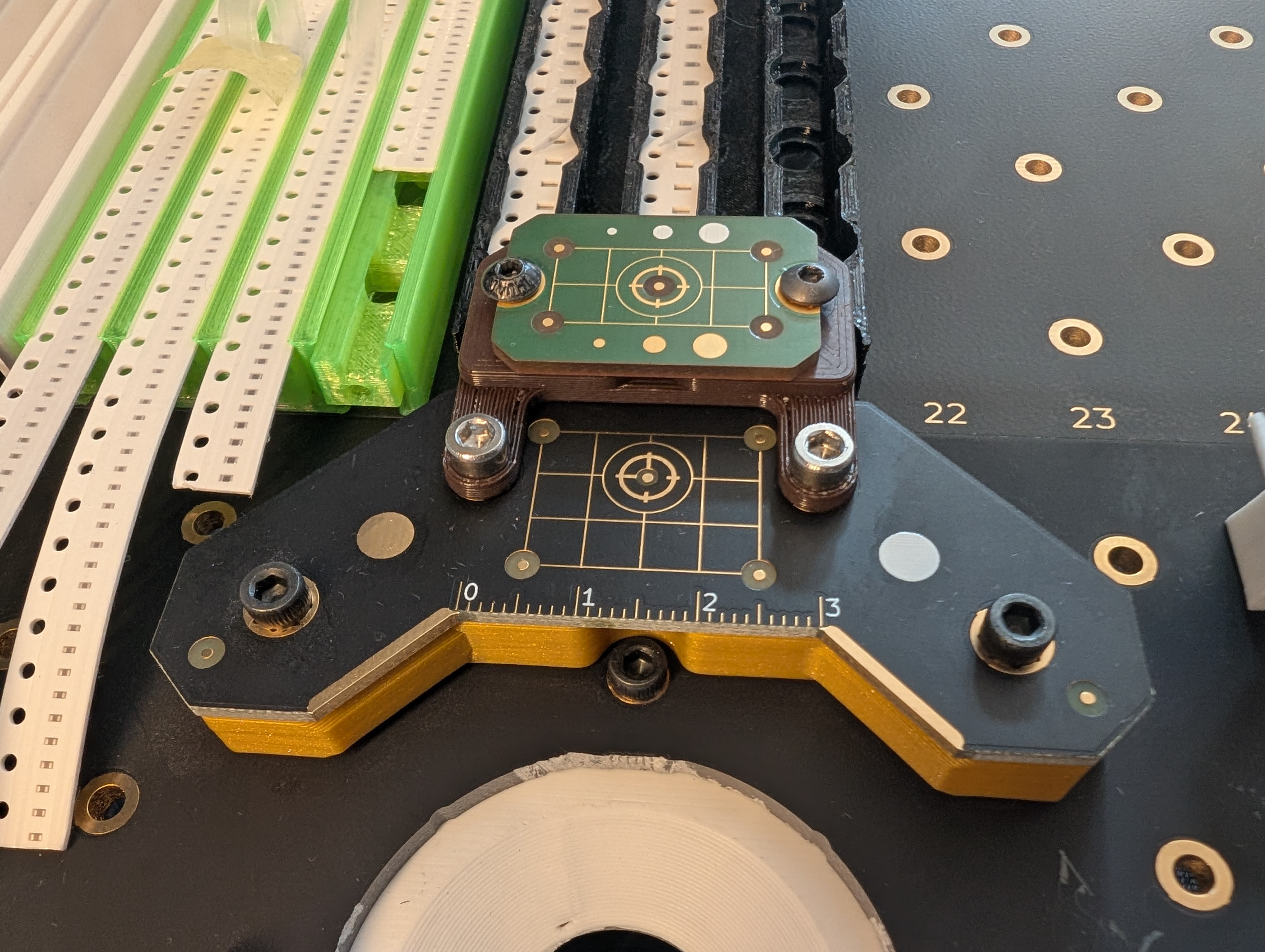 LumenPnP secondary fiducial PCB rig
