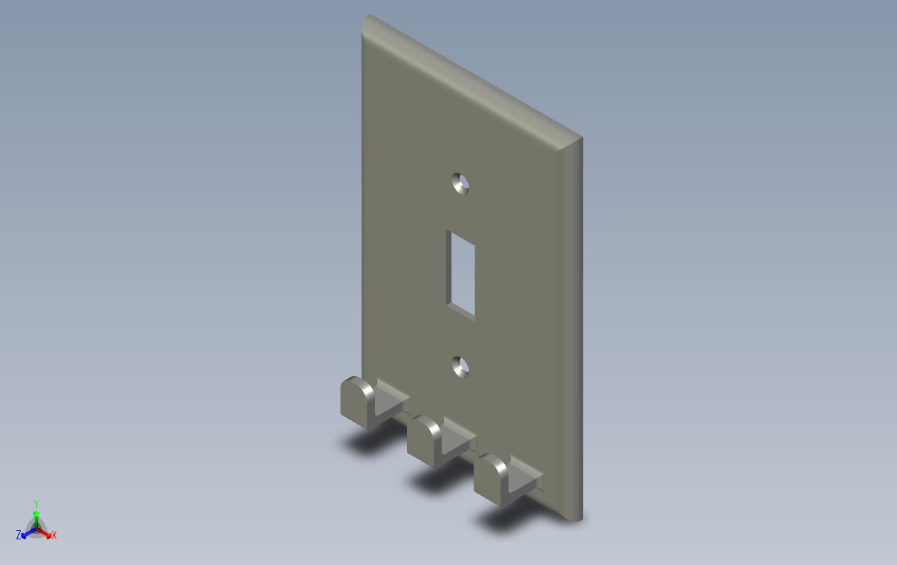 Wall Plate Key Holder