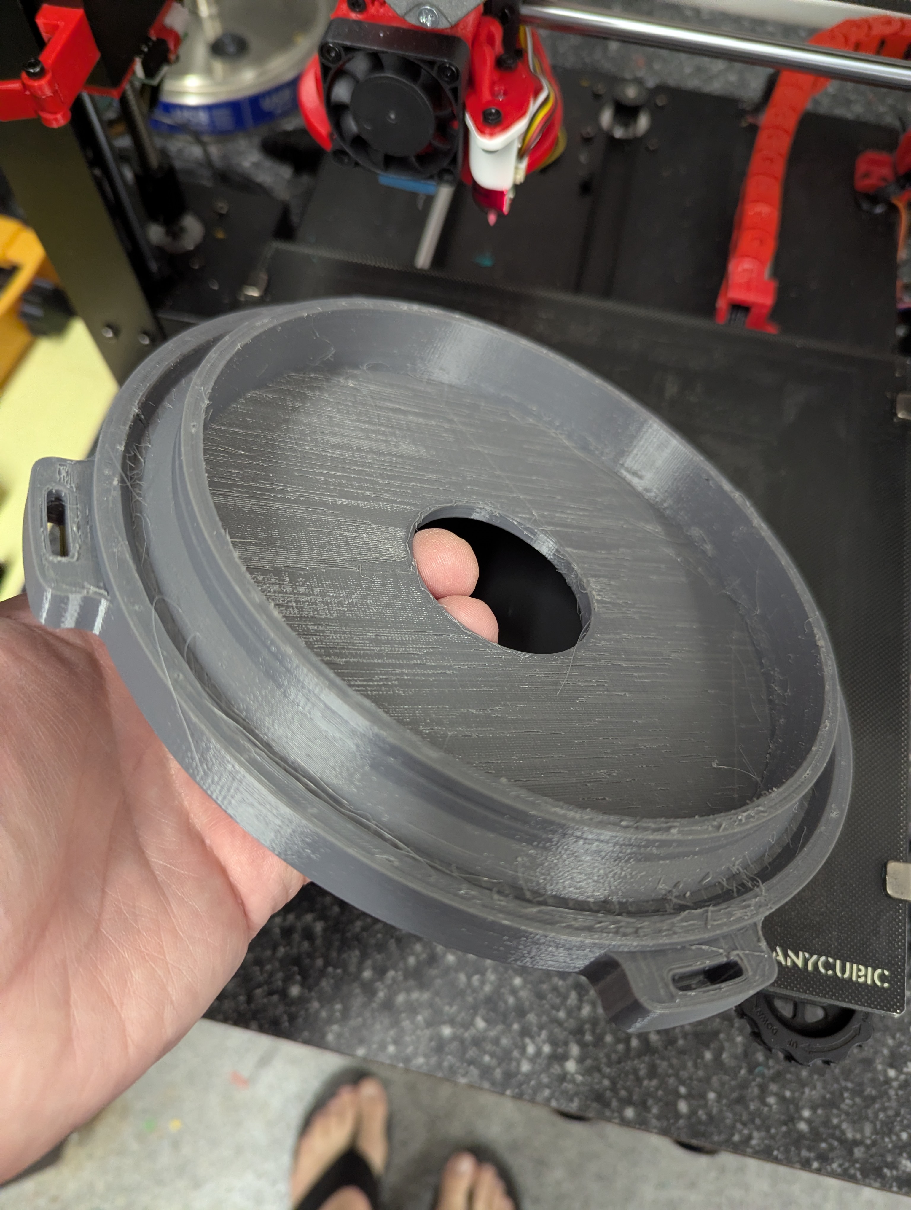 Adapter for 7 inch felt filter bag to 1 1/2 PVC for slime bag or dust filtration