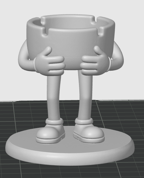 Funny Character Ashtray with Arms and Legs