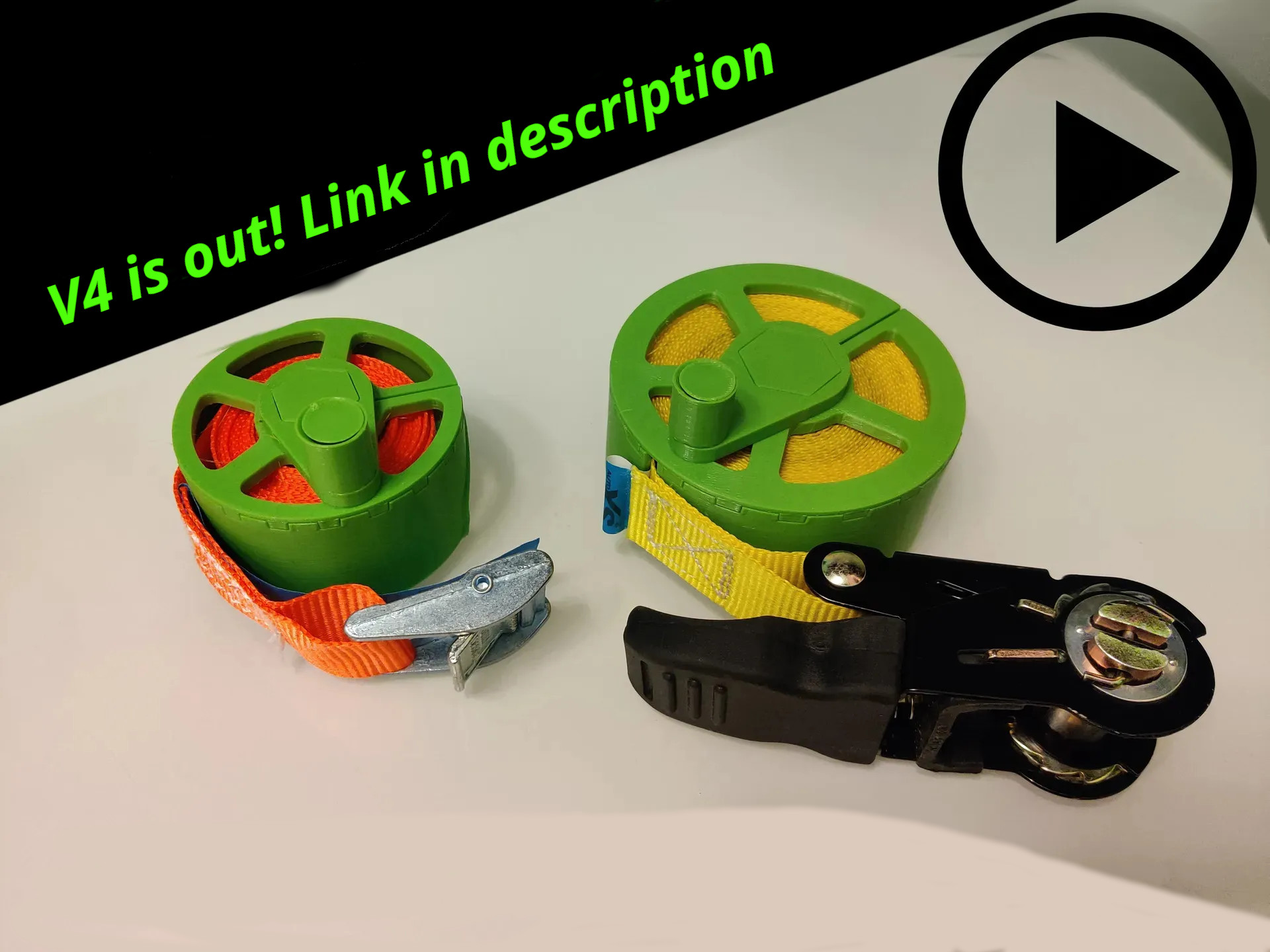 Ratchet strap reel (clicky assembly) 3D model thumbnail
