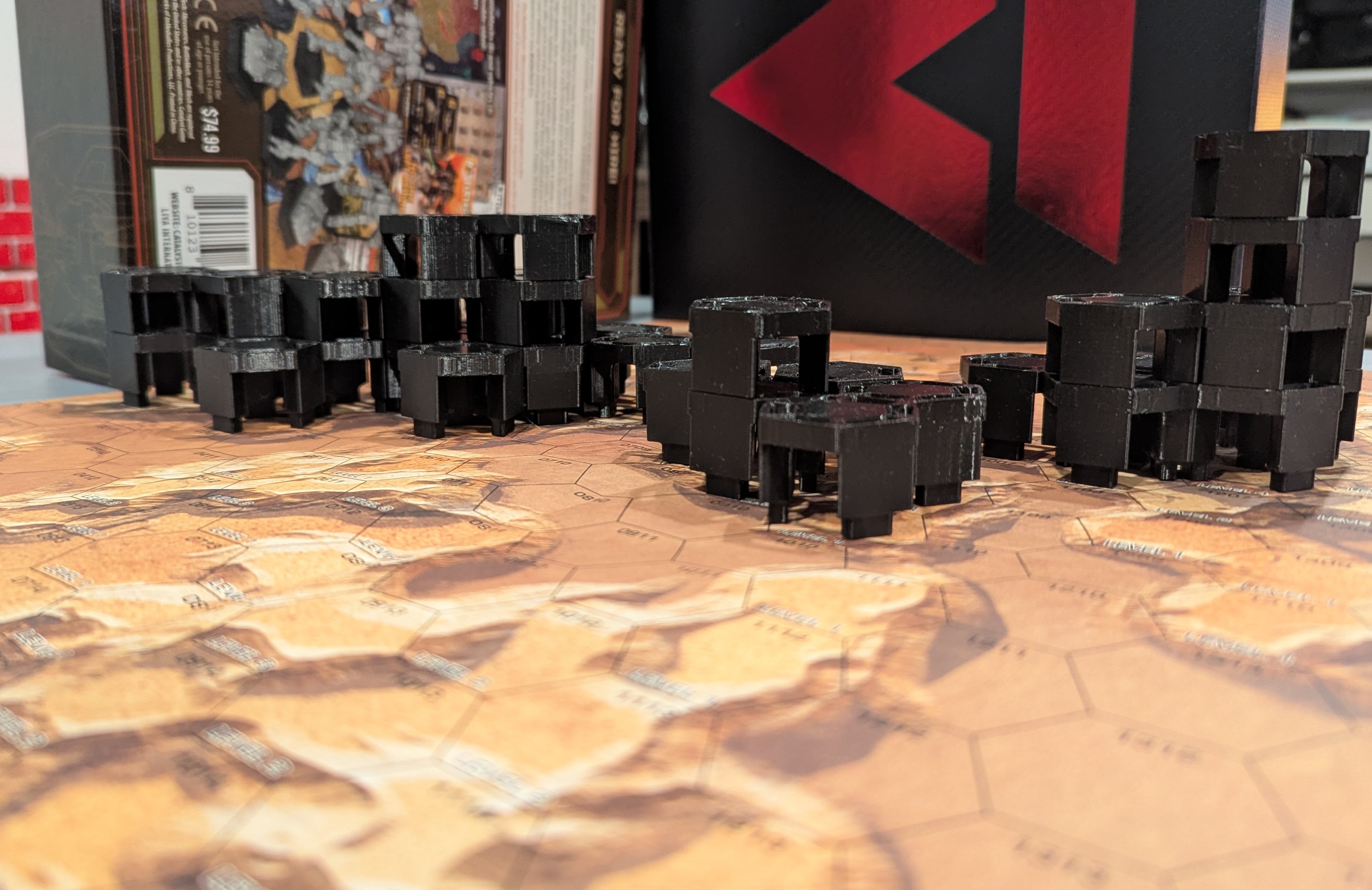 Miniatura 2 do modelo 3D Nesting, Modular, Stackable Hex Terrain, Single Hex