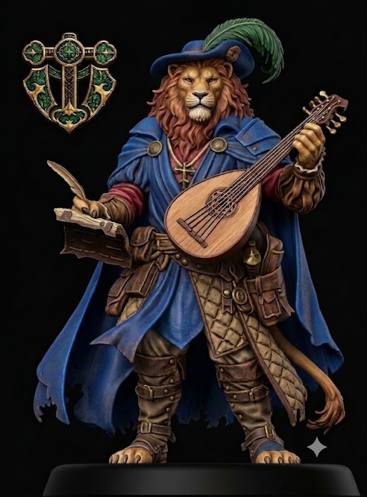 Leonin bard — miniatura 2