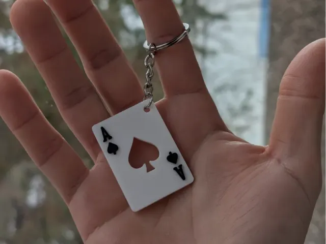 Ace of Spades - Keychain