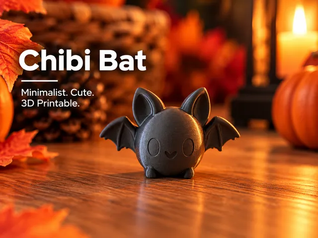 Cute Chibi Bat | Easy 3D Printable Decoration