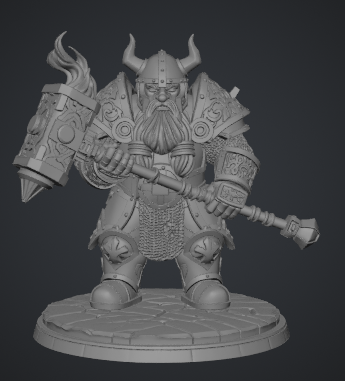 Runebreaker Dwarf 3D model