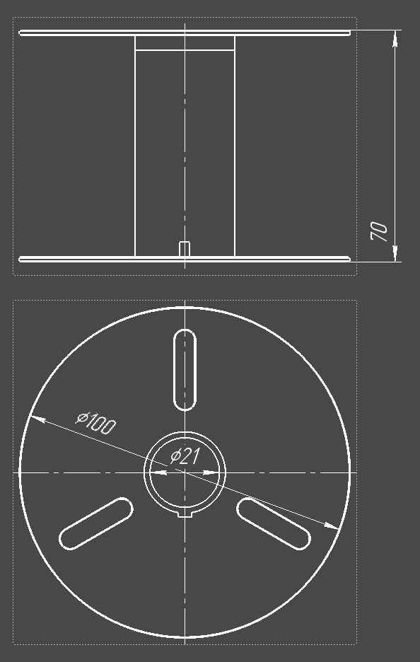Wire spool D100 mm
