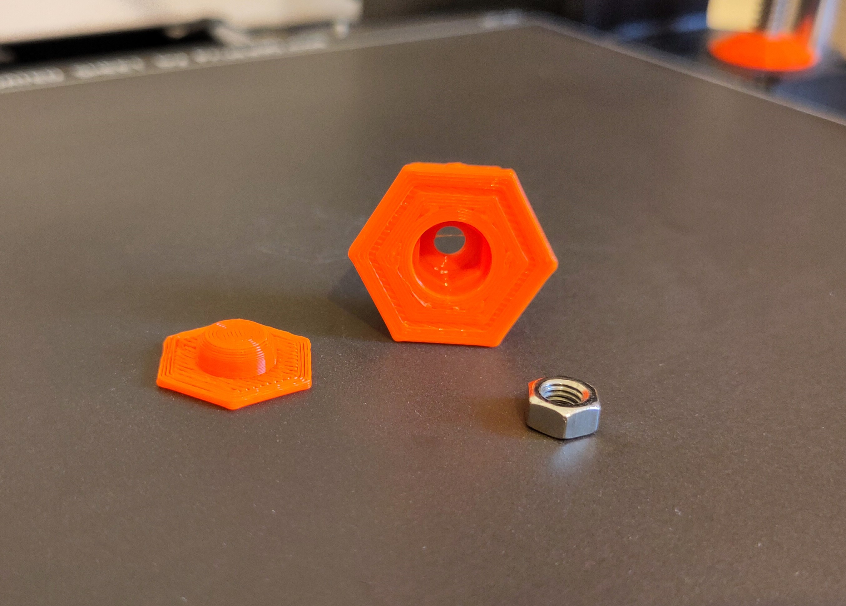 Honeycomb storage wall - Hex nut wall mount
