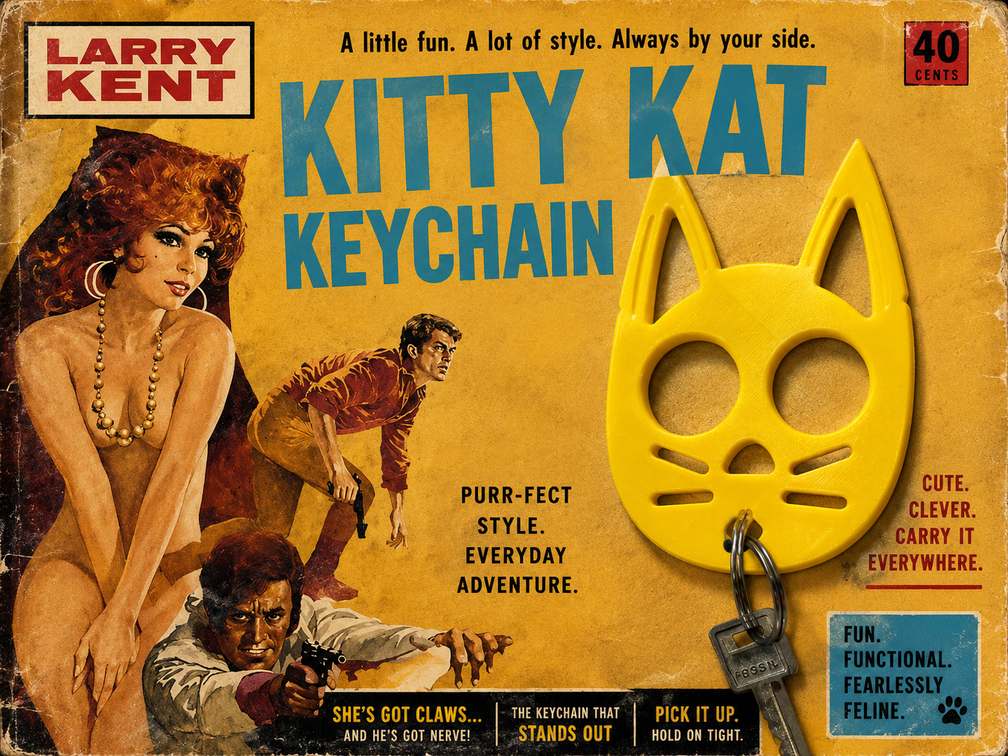 Miniatura 4 do modelo 3D Kitty Kat Keychain