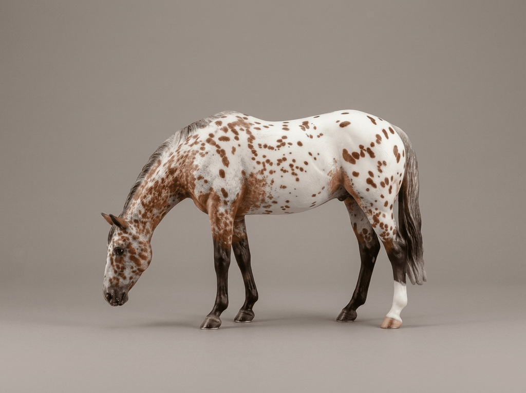 Horse Art - Chestnut Leopard Appaloosa