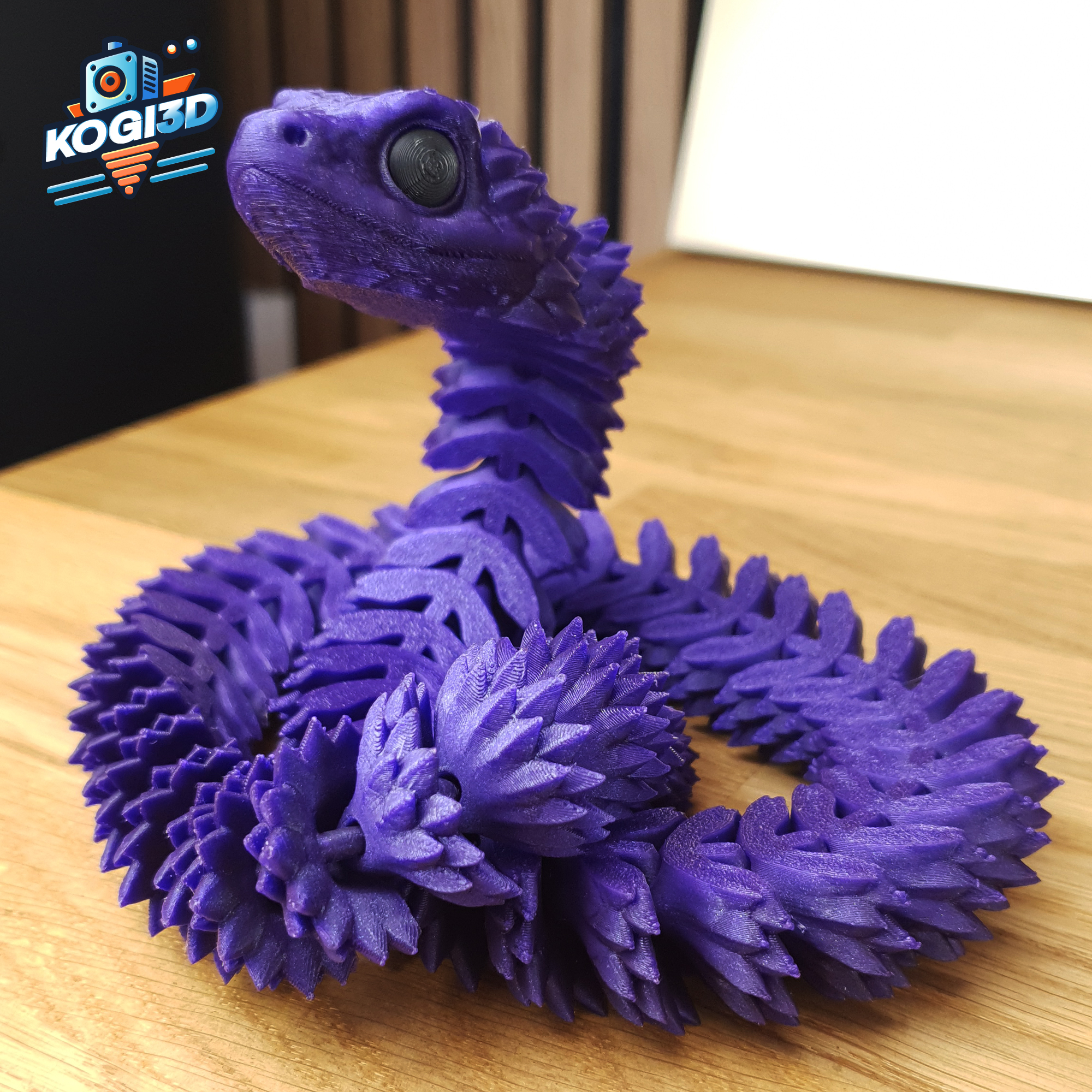 Print in Place Articulated Flexy Snake