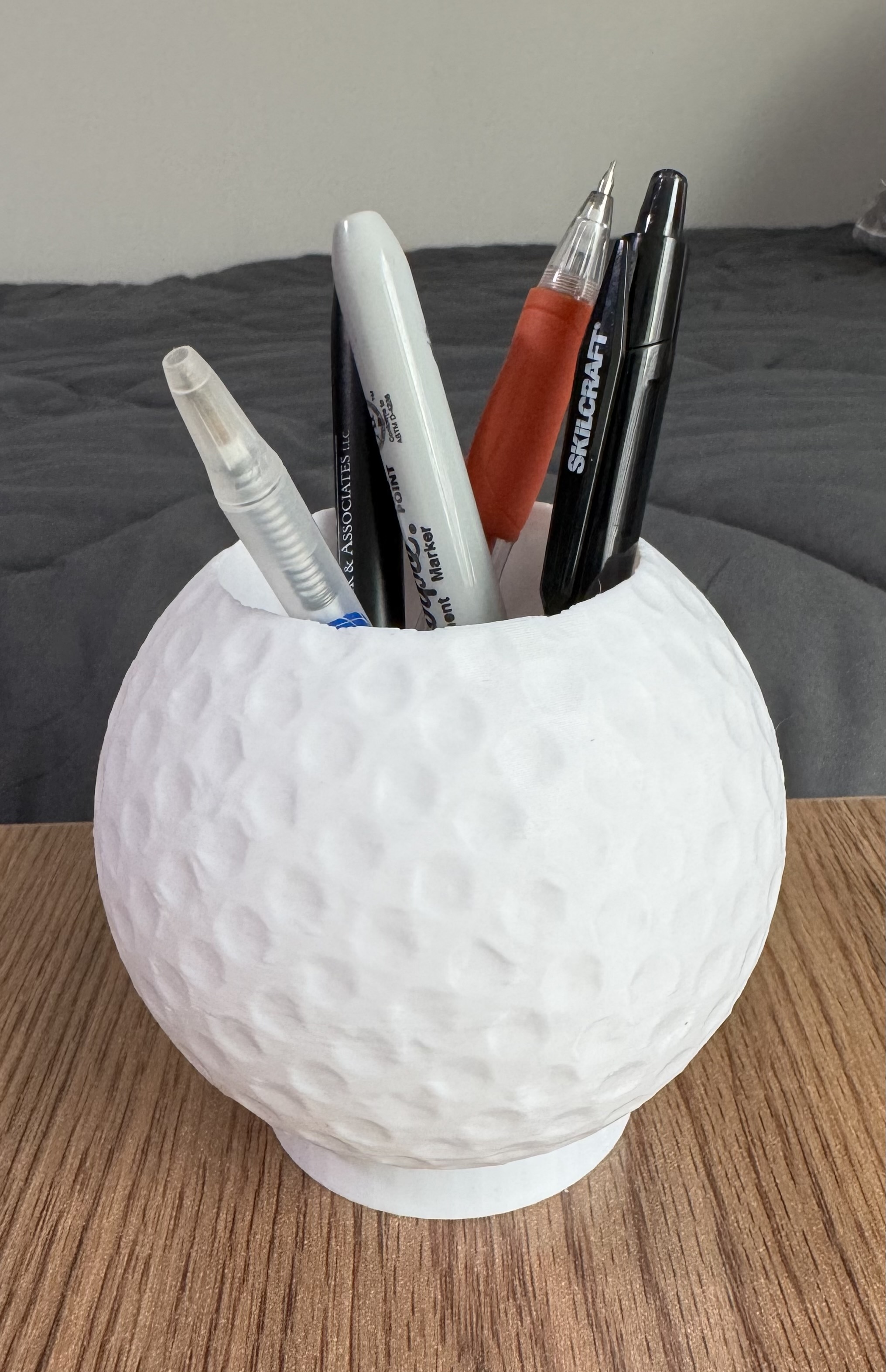 Golf Ball Pencil Holder