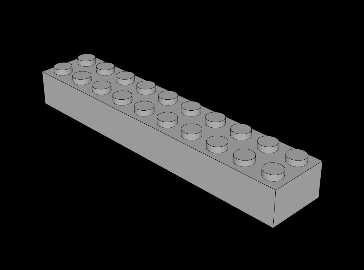 Lego Compatible (3006.dat) Brick  2 x 10