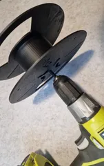Filament refill spool & Respooler with Drill Adapter