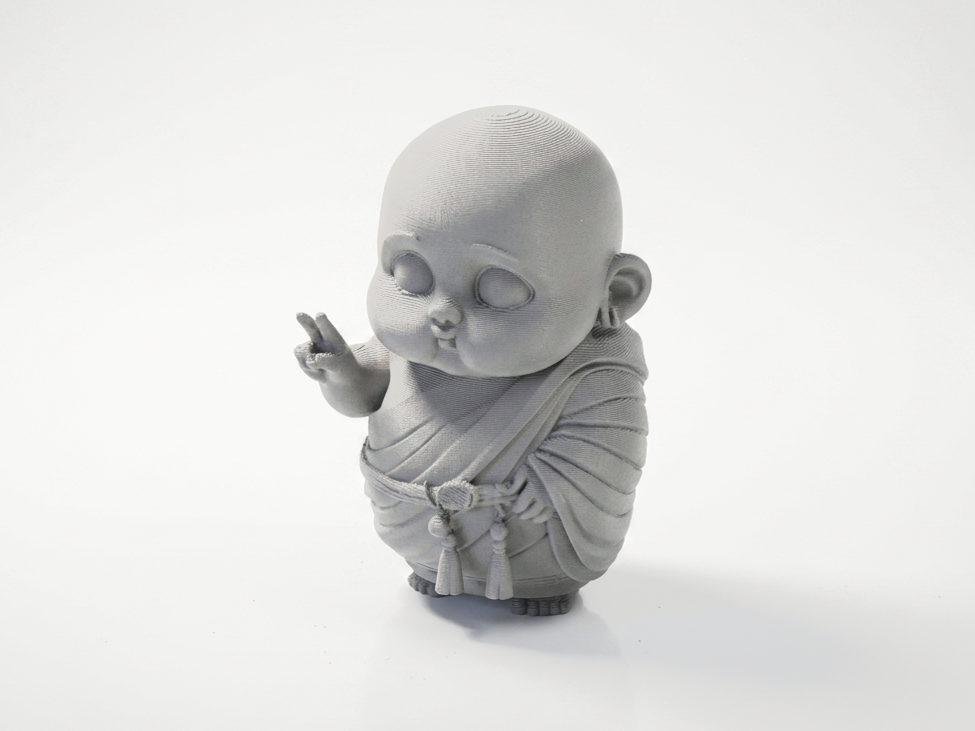 Baby Monk Figurine Chibi Cute 3D Printable