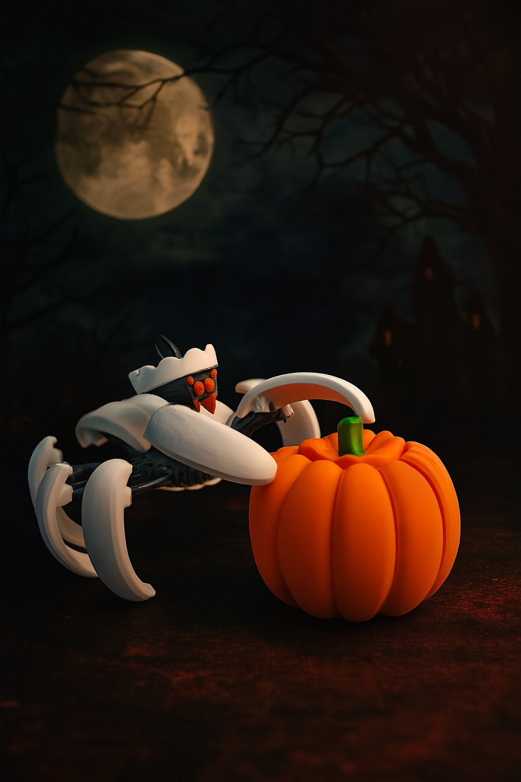 Pumpkin Spider Transforming