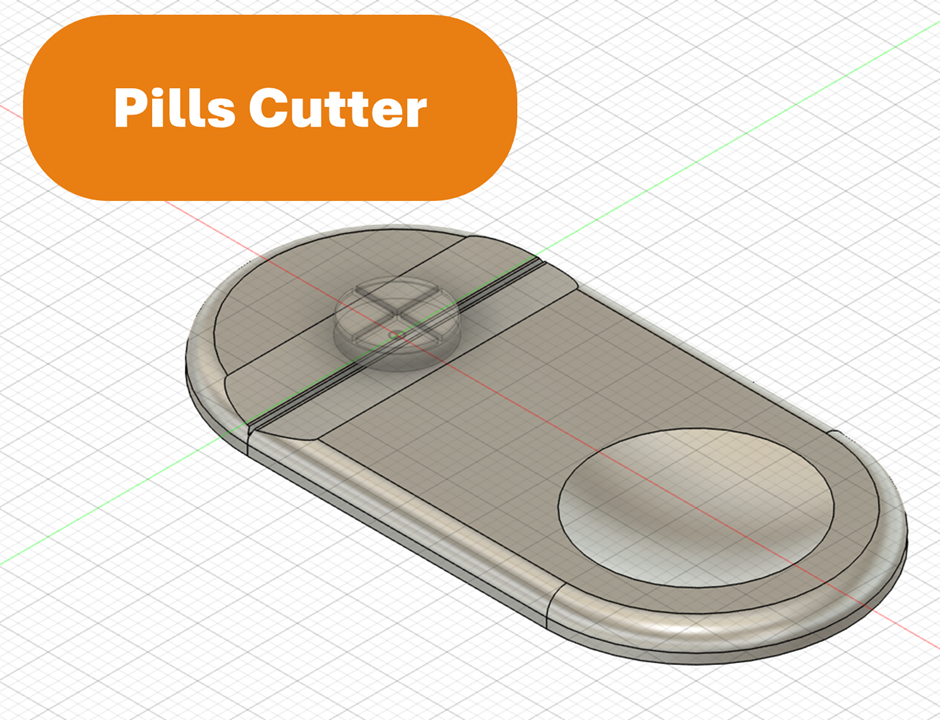 Pills Cutter & crusher (Fusion 360 source INCLUDED)