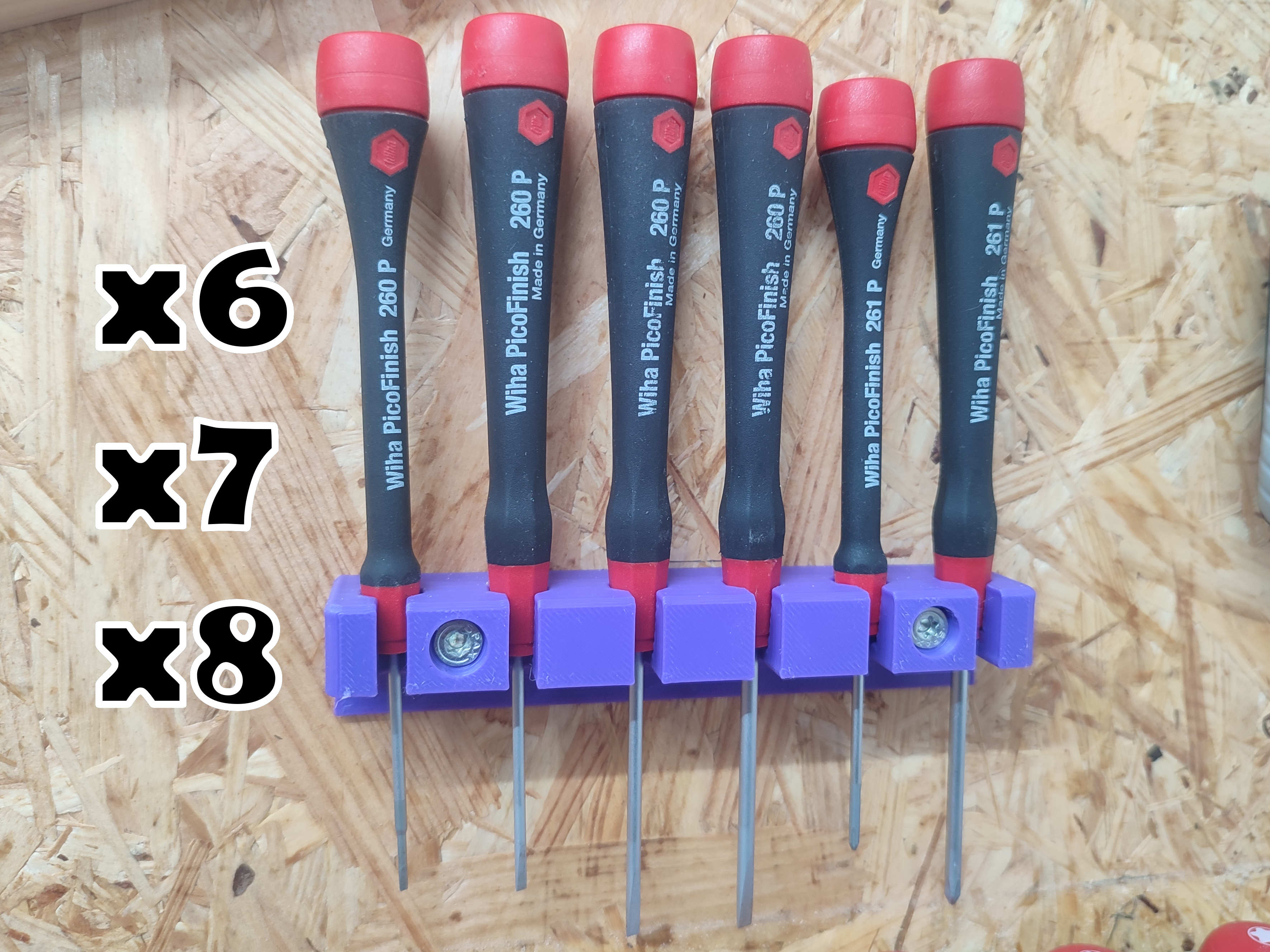 Wiha PicoFinish screwdriver holder for 6, 7 or 8 screwdrivers