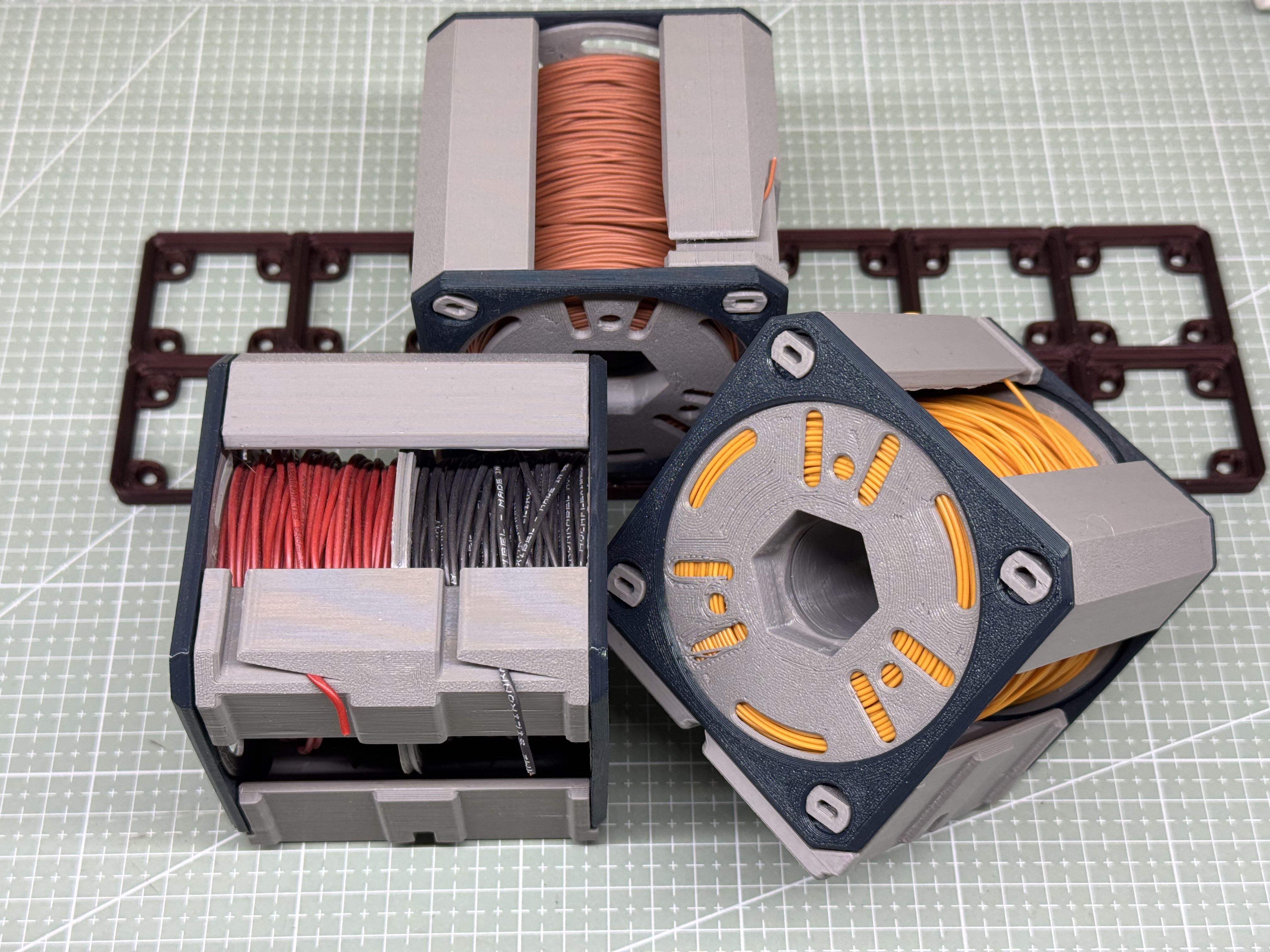 Miniatura 3 do modelo 3D Cable Spool Holder Gridfinity
