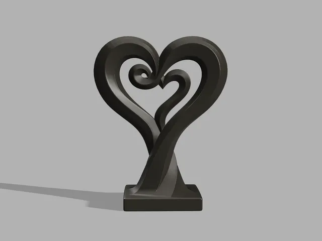 Twisted Heart Sculpture