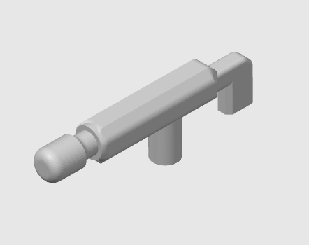 LEGO compatible pistol for minifigures