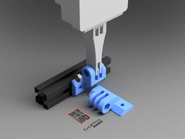GoPro Mount / Webcam mount for 2020 Alu Profile / 3d Printer - Staffa montaggio per profilo 2020 / Stampante 3D