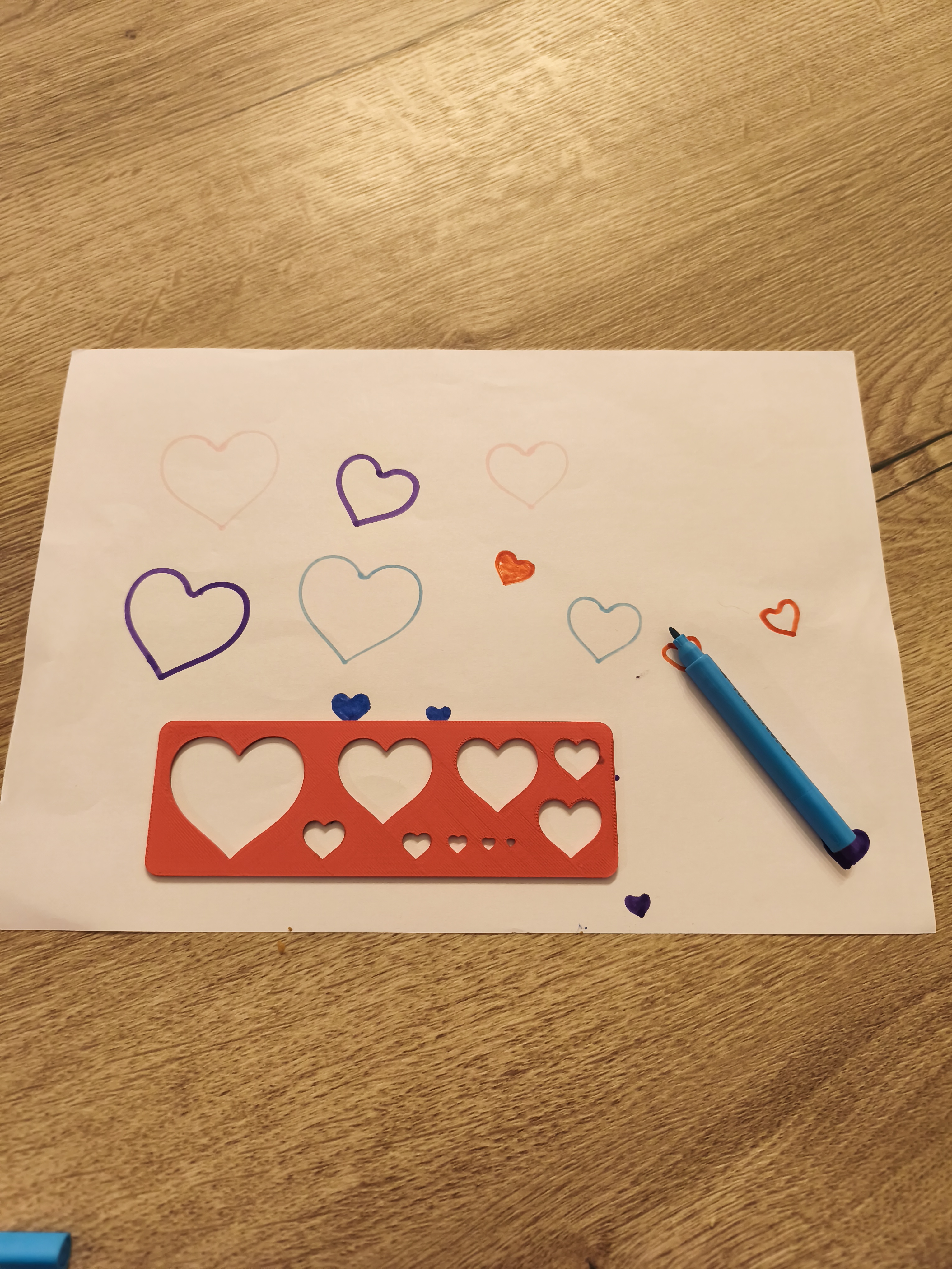 Pochoir coeur