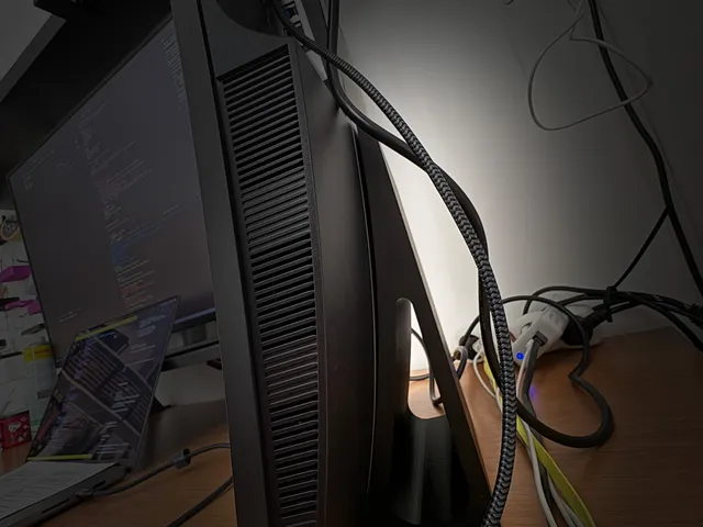 Dell U3419W vertical screen stand