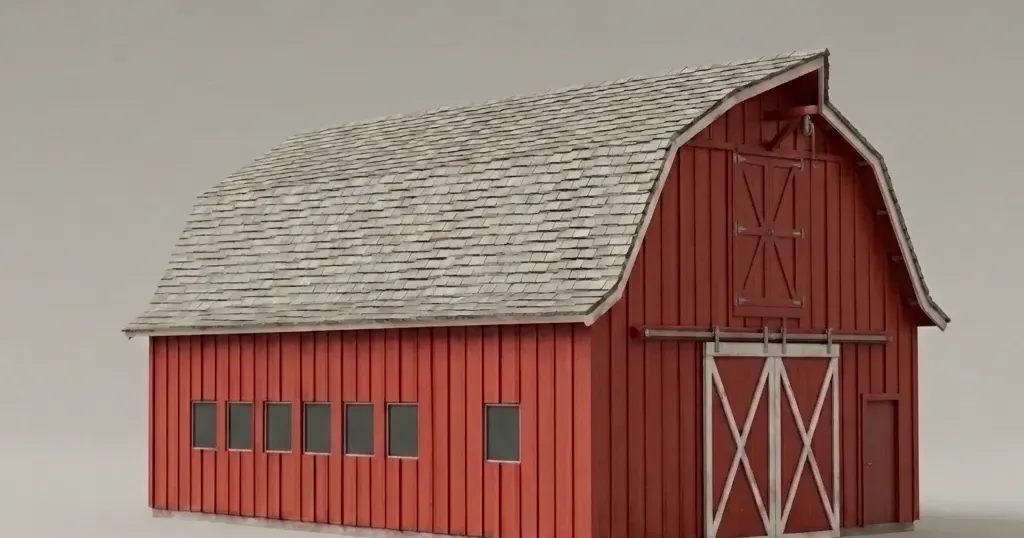 Farm Buildings - Barn by Model Magic | Download free STL model ...