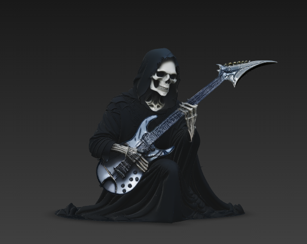 Guitar hero player death knee